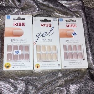 Kiss Gel Fantasy short nails 3 packs